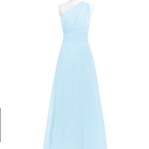 NEW Azazie Ashley Bridesmaid Dress Sky Blue